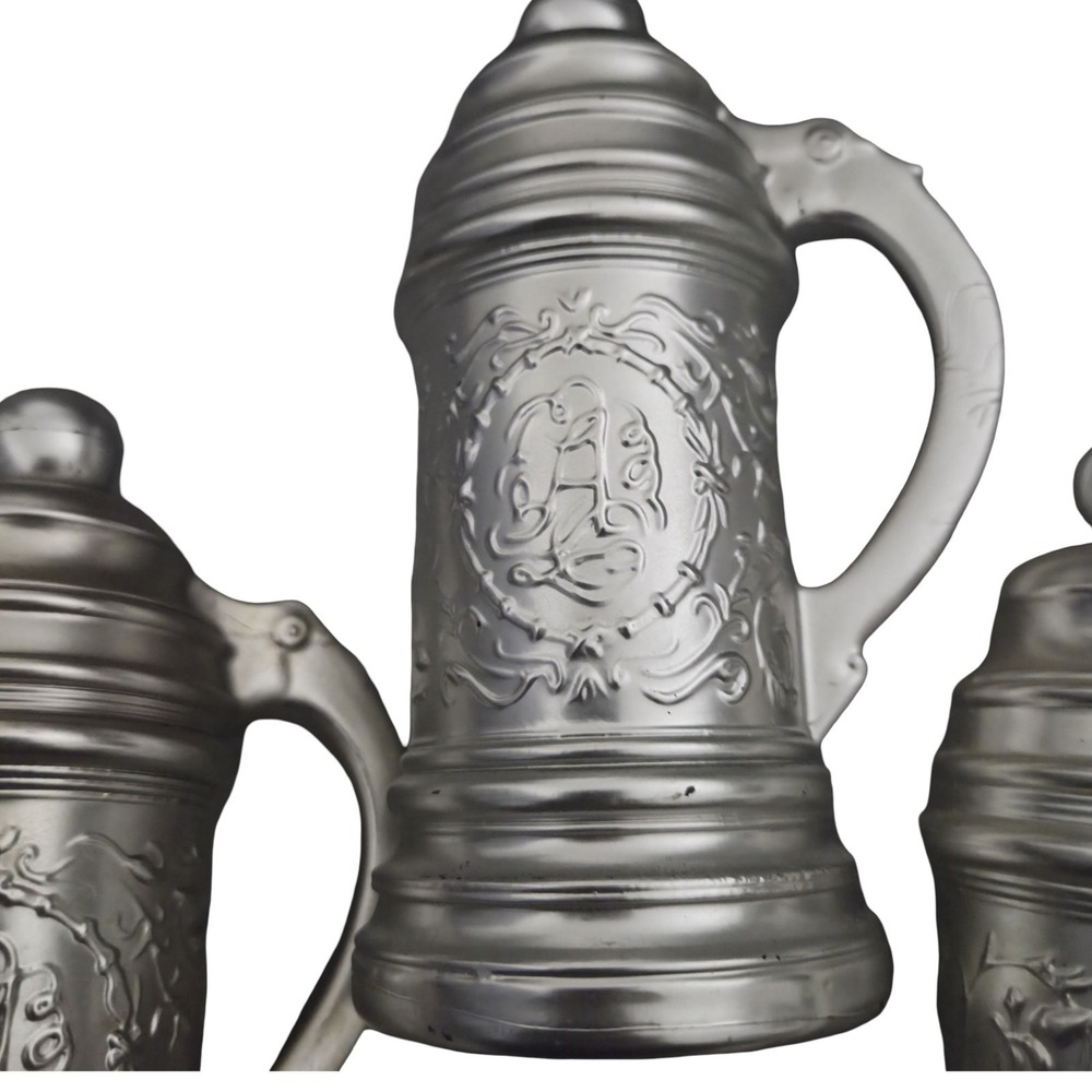Vintage Avon Tribute After Shave Bottle‎ Lot of 3 Beer Stein Style 8 oz...